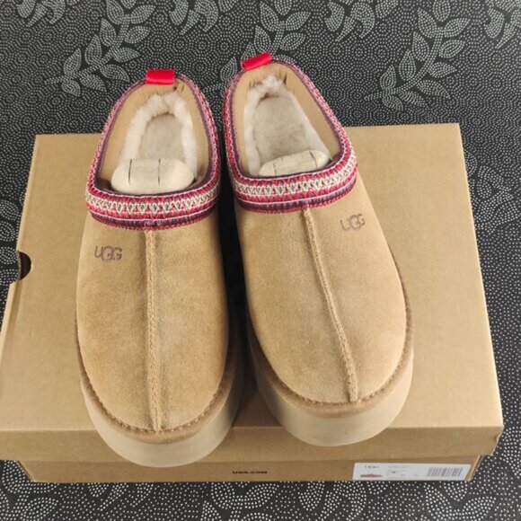 Ugg Tazz Platform Slippers Chestnut - Picture 7 of 7
